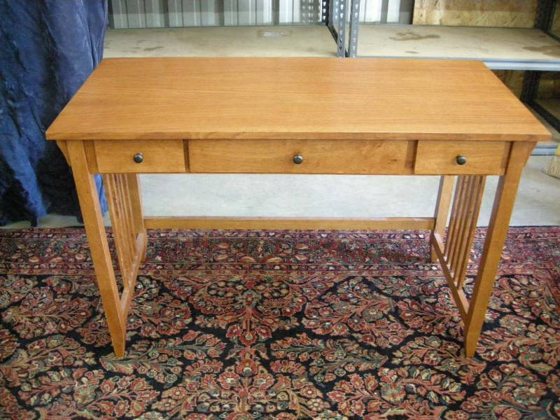 Oak writing  computer desk
