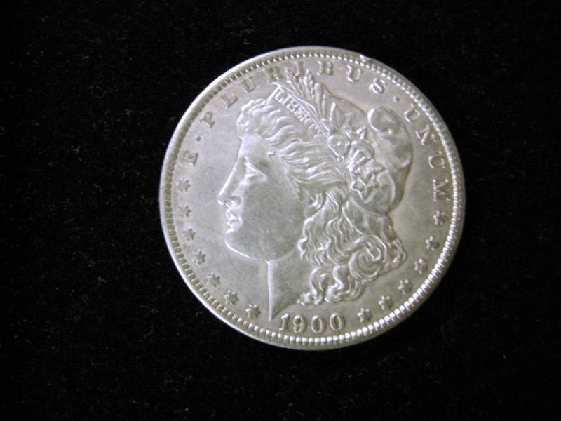 1900 Morgan silver dollar