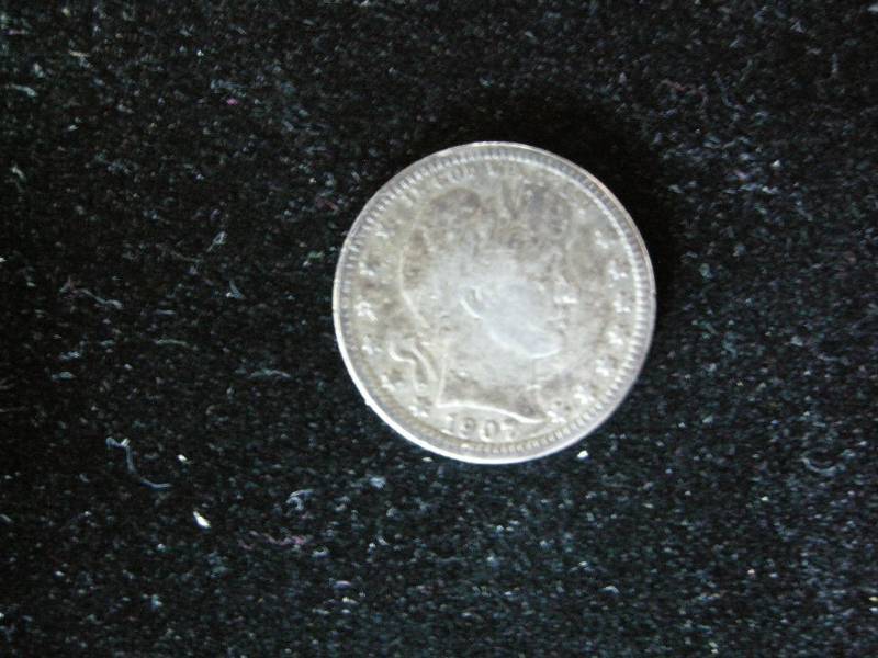 1907-D Barber quarter