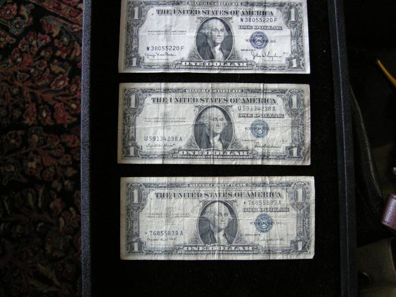 3 U.S. Silver Certificates