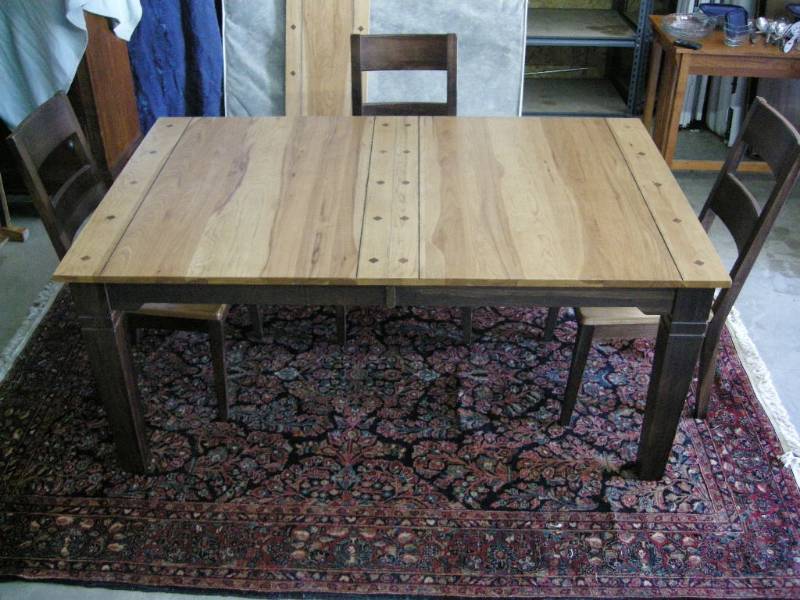 A America Hickory dining table and chairs