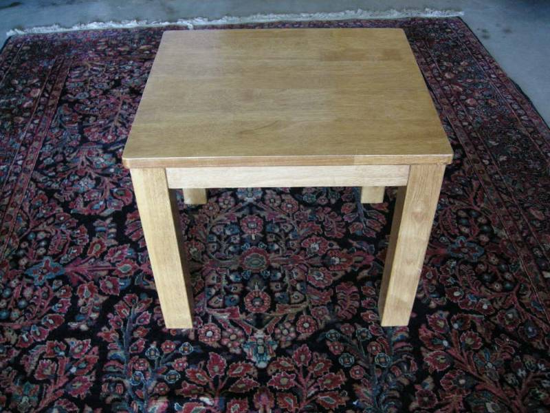 Solid wood table