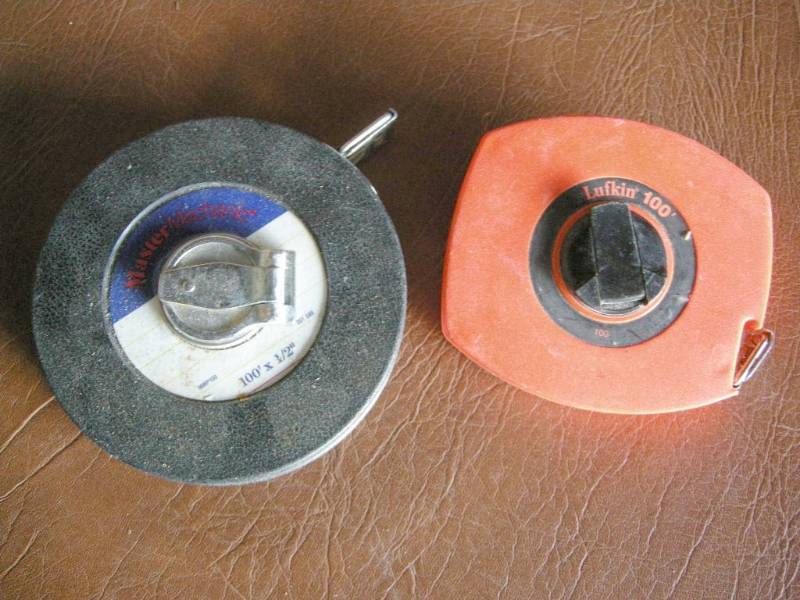 Two 100 tape measurers
