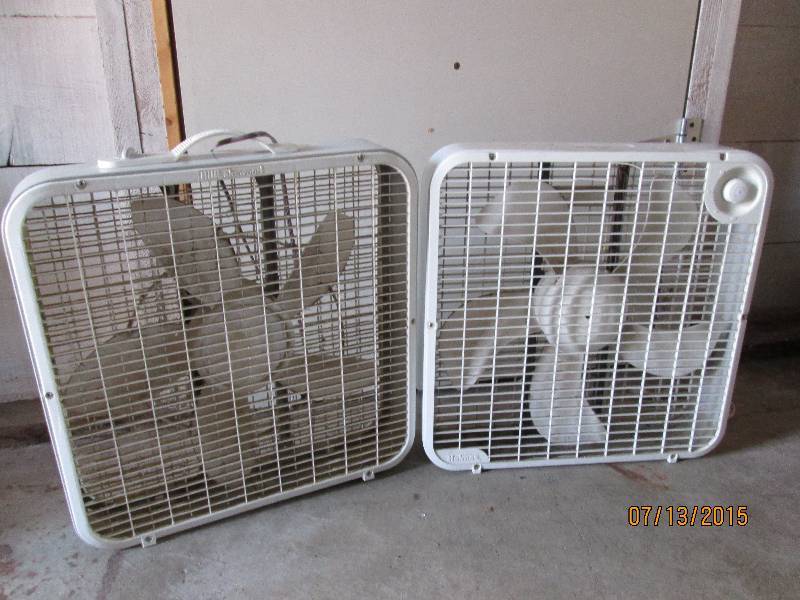 Pair of newer box fans...