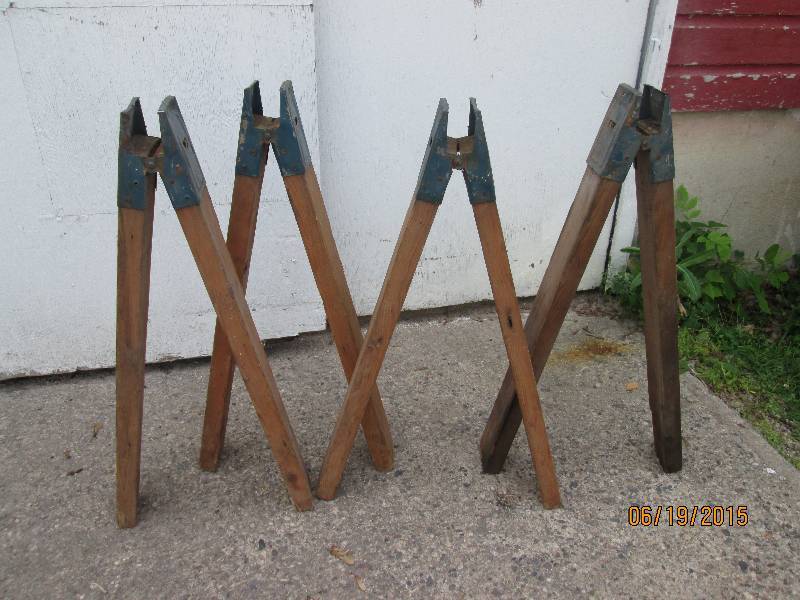2 Pair of sawhorse legs...