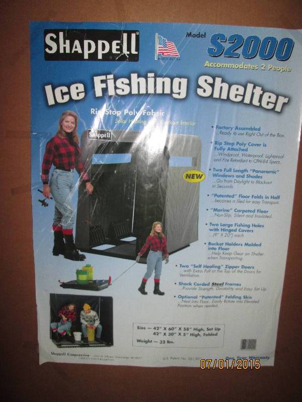 Shappell 2-man portable ice house. ...
