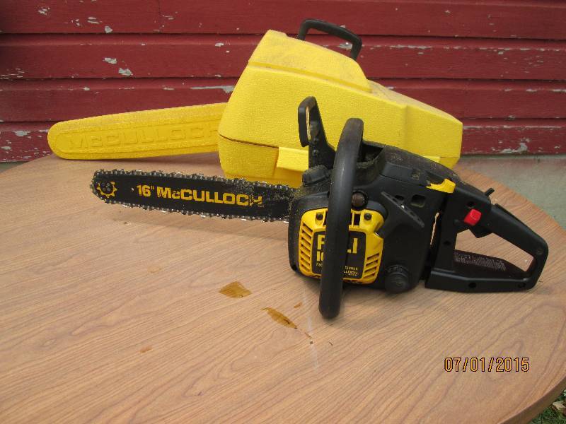 McCulloc 16 chainsaw...