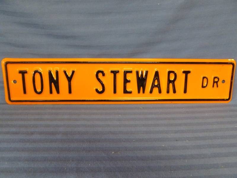 lot 13 image: Tony Stewart Metal Sign