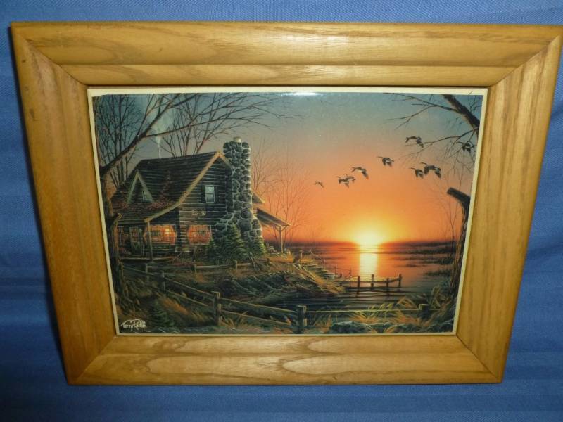 lot 53 image: Terry Redlin Picture Tile