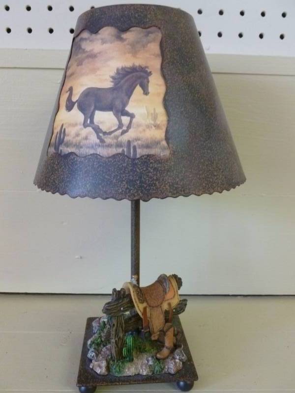 lot 214 image: Western Candle Lamp