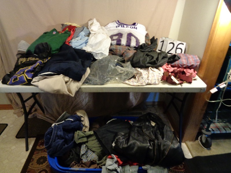 lot 126 image: Large Lot of Mens Clothing