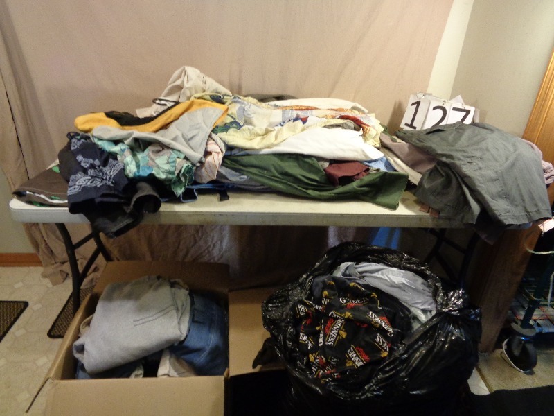 lot 127 image: Large Lot of Mens Clothing