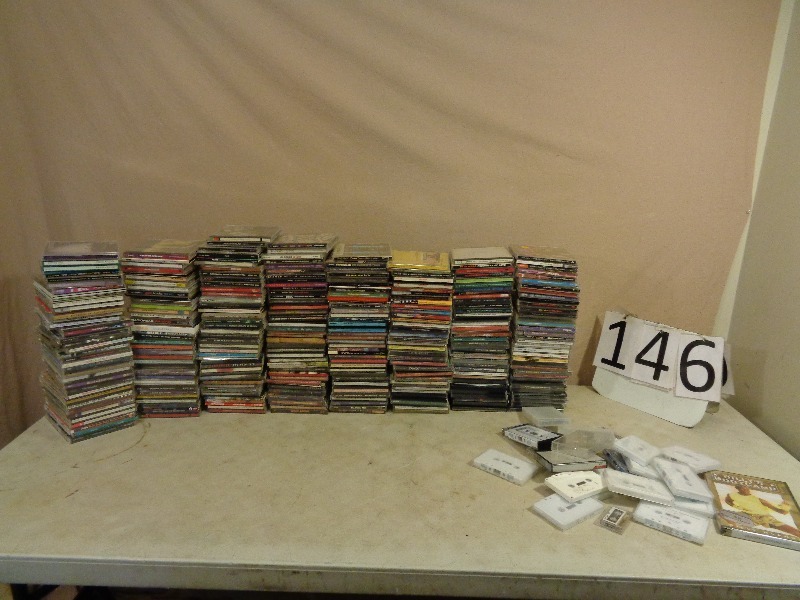 lot 146 image: Large Lot of Assorted CDs and More