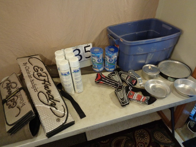 lot 35 image: Sun Shades, Camping, Insecticide, more