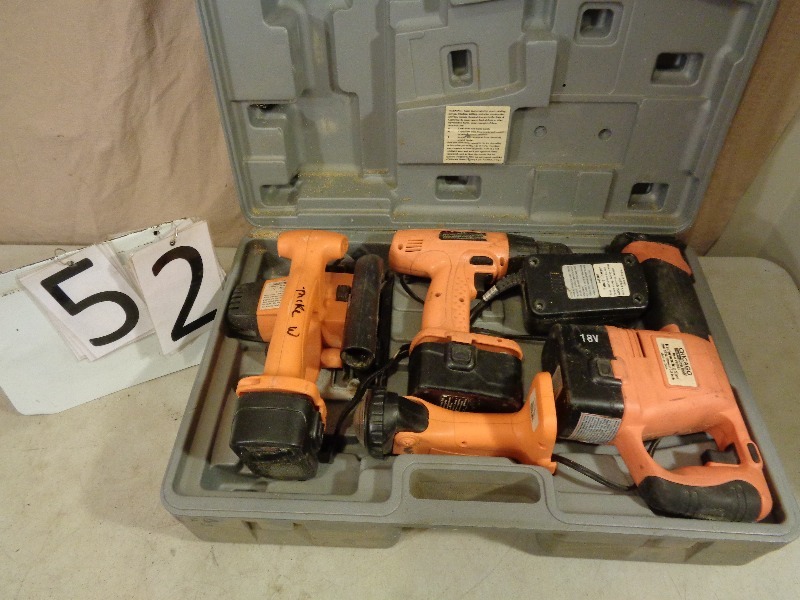 lot 52 image: 18volt Cordless Tool Set