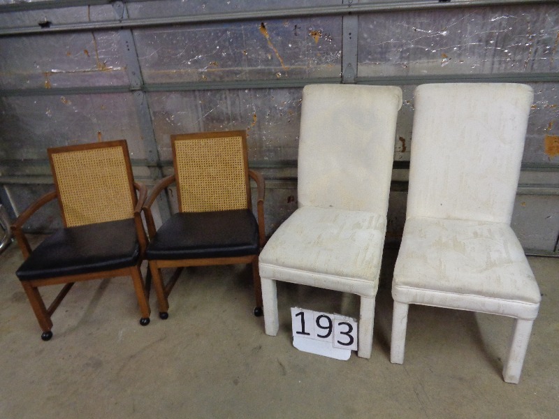 lot 193 image: 4 Assorted Chairs
