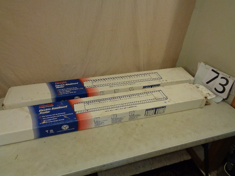 lot 73 image: 2 New 48 Baseboard Heaters
