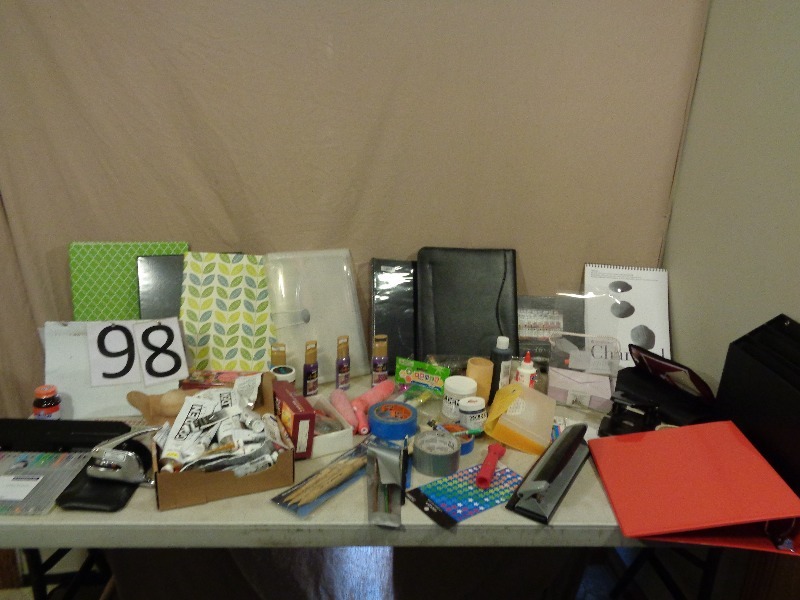 lot 98 image: Assorted Craft and Office Items