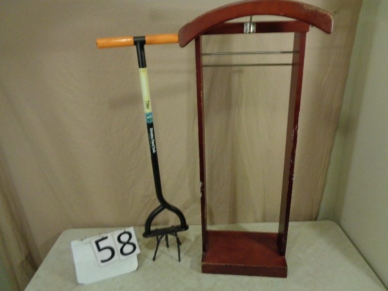 lot 58 image: Hand Tiller, Wardrobe Stand