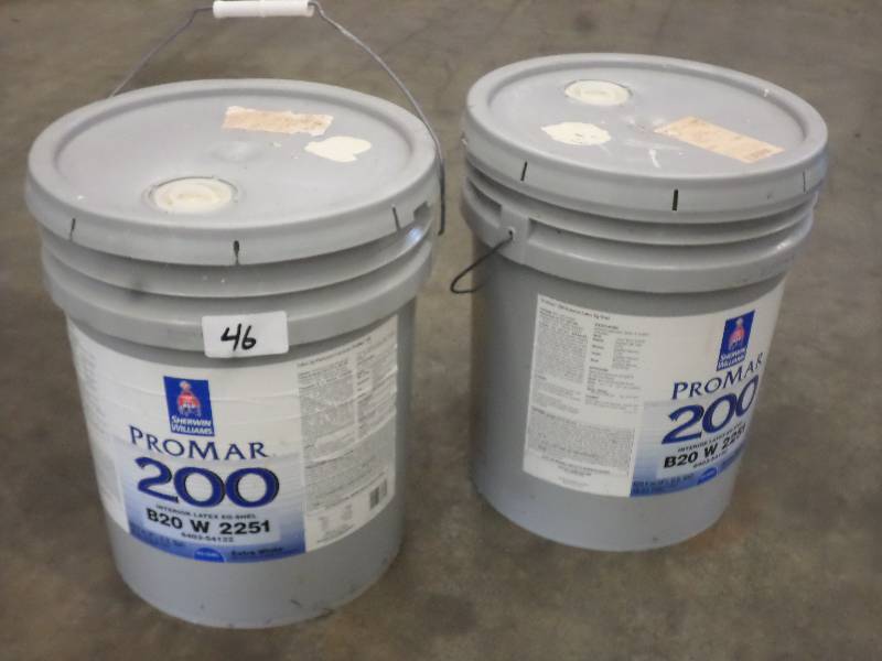 lot 46 image: (2) Partial 5-Gallon Pales Of Sherw...