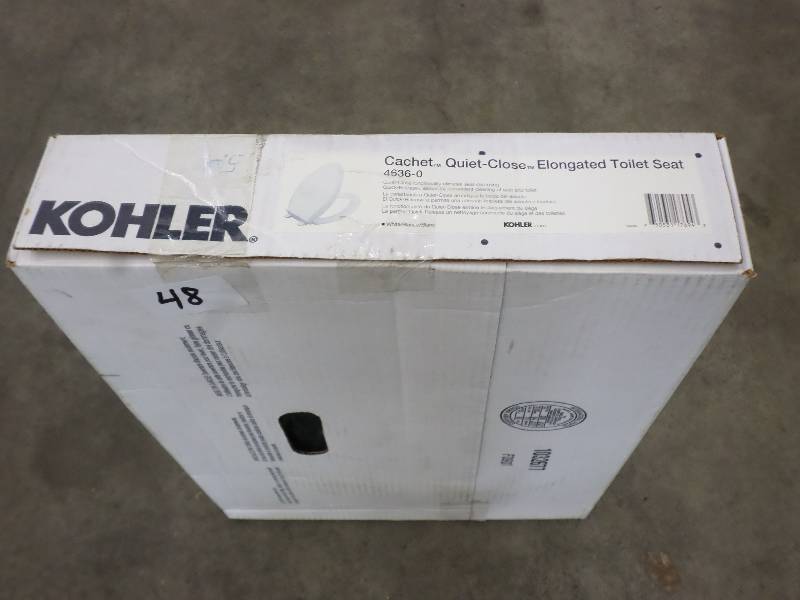 lot 48 image: New Kohler Catchet Quiet-Close Elon...