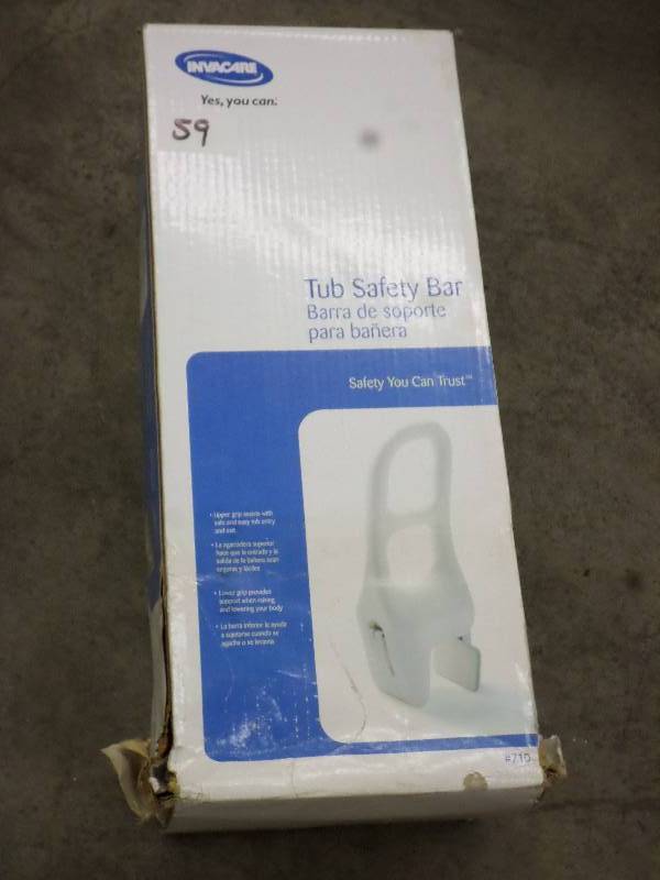 lot 59 image: Unused Invacare Tub Safety Bar ...