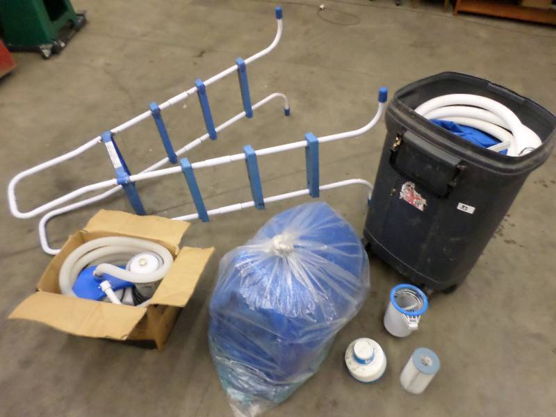 lot 83 image: Intex 16ft Inflatable Frameless Abo...