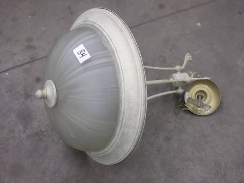 lot 84 image: 110Volt Hanging Globe Light ...