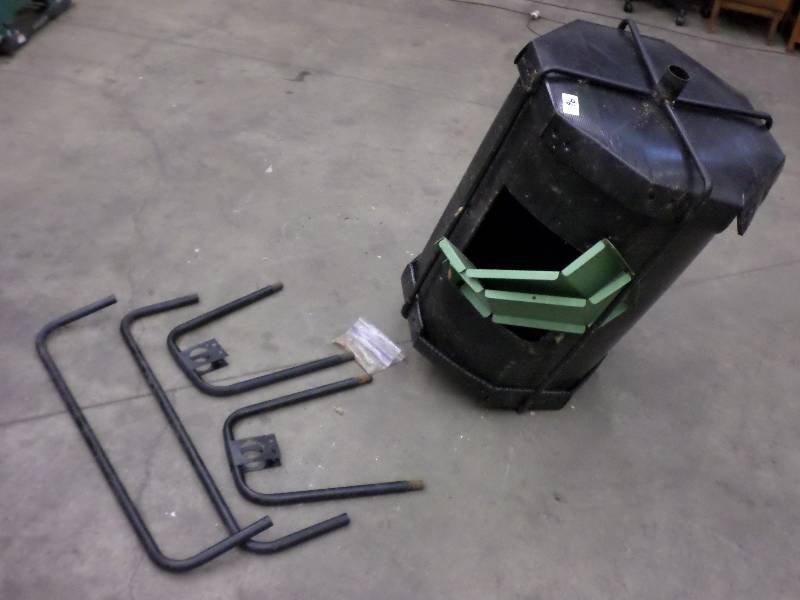 lot 96 image: Steel-Framed Compost Tumbler Set, N...
