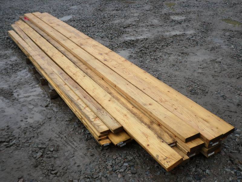 lot 34 image: Pallet Of Lumber (12) 2x6x16 Pl...