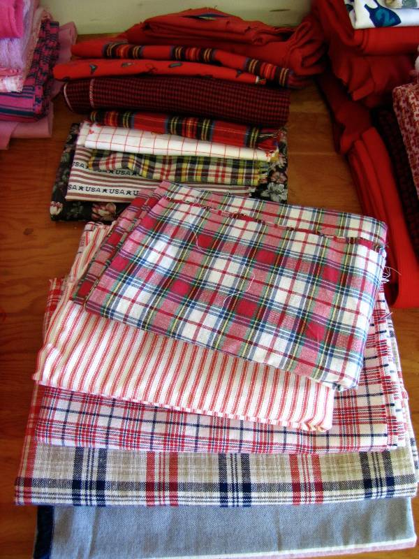 new unused fabric purchased for a project
