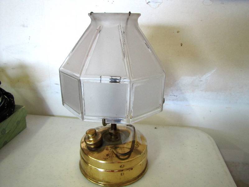 antique oil lamp