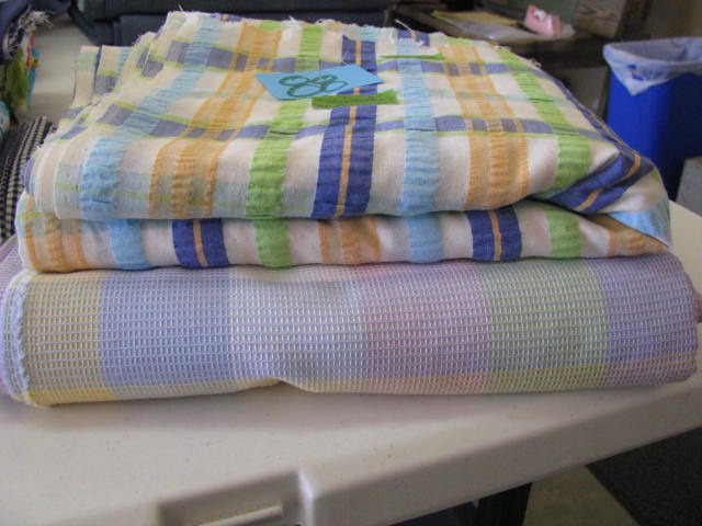new unused fabric purchased for a project
