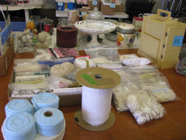Large lot of sewing ribbon, facing and supplies