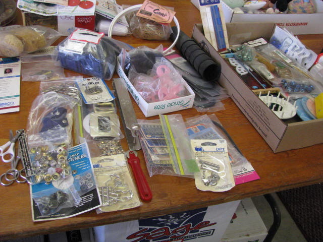 large lot of craft items see photos