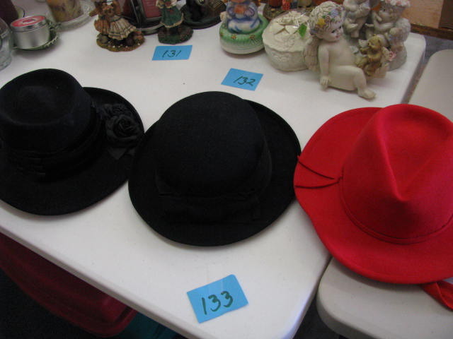 three vintage ladies hats....these are nice
