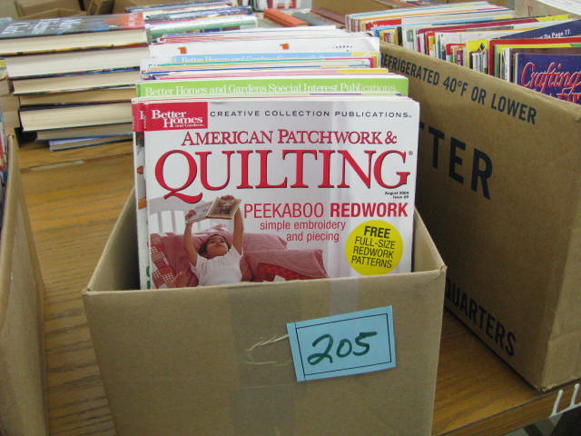 lot of quilting and crafts magazines  see photos for titles and subjects