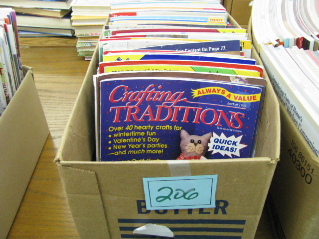 lot of quilting and crafts magazines  see photos for titles and subjects