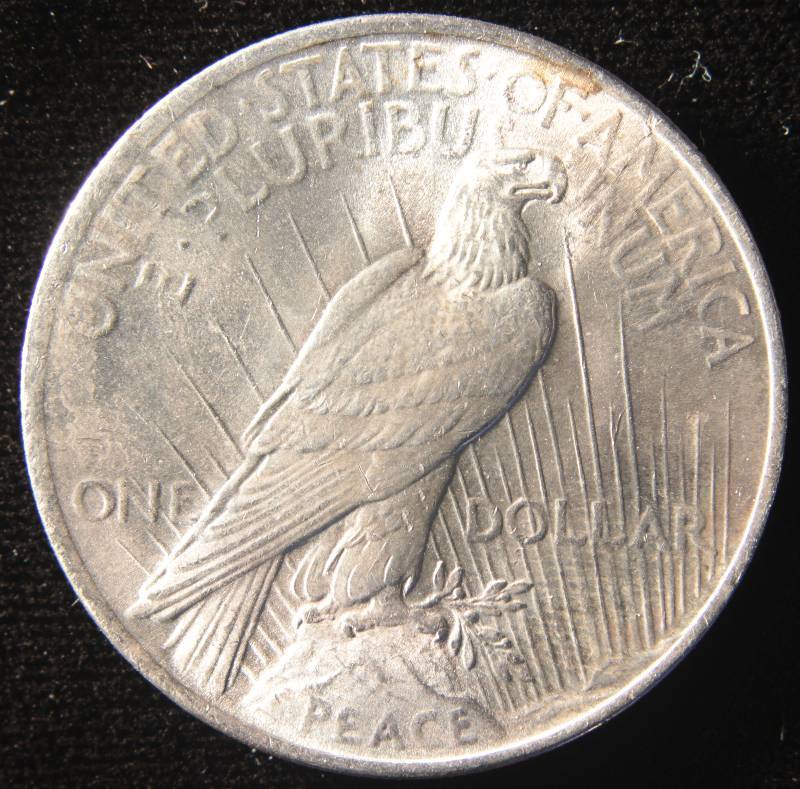 1922 PEACE SILVER DOLLAR AU