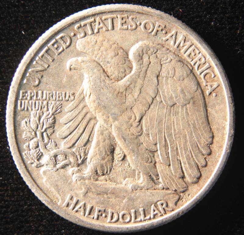 1939 WALKING LIBERTY SILVER HALF DOLLAR XF