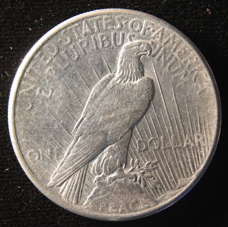 1925 PEACE SILVER DOLLAR XF DETAILS
