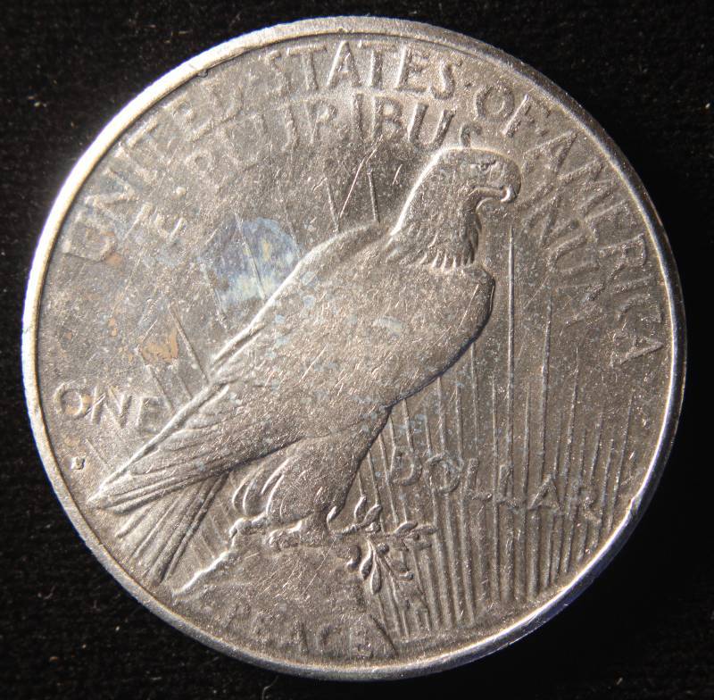 1927 S PEACE SILVER DOLLAR VF DETAILS