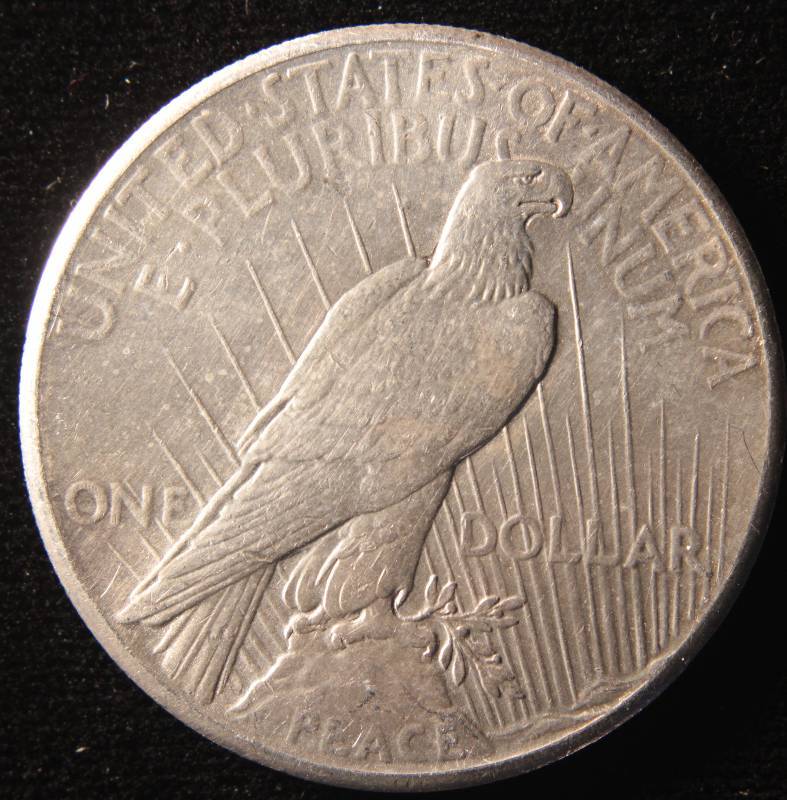 1928 PEACE SILVER DOLLAR AU