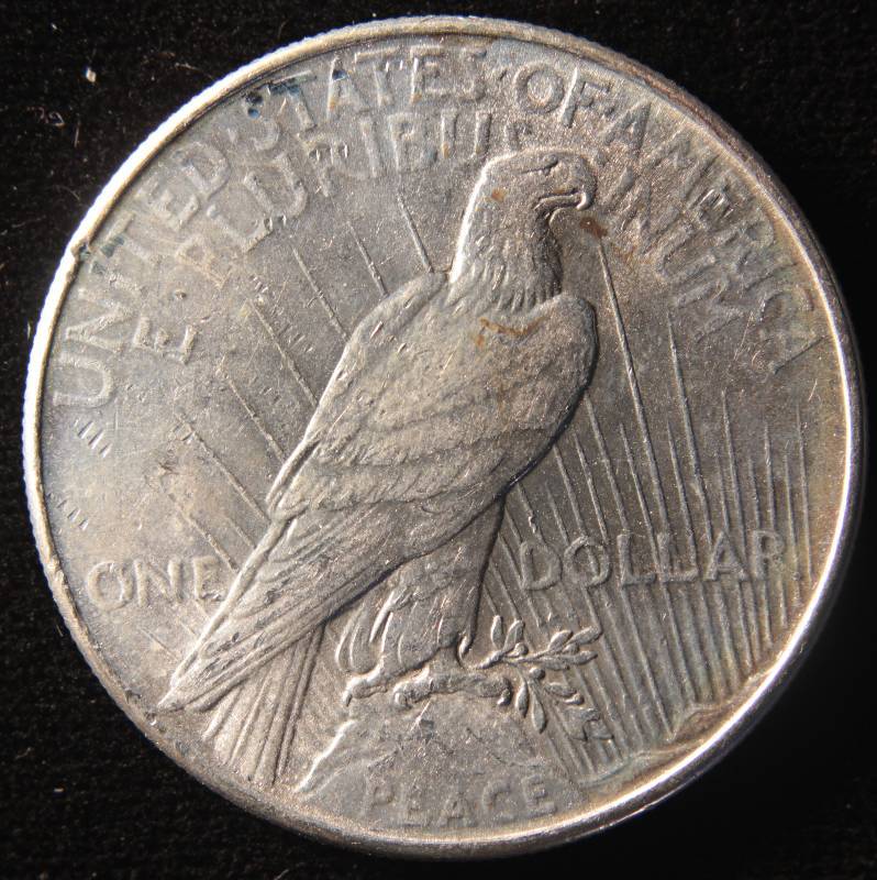 1934 PEACE SILVER DOLLAR AU