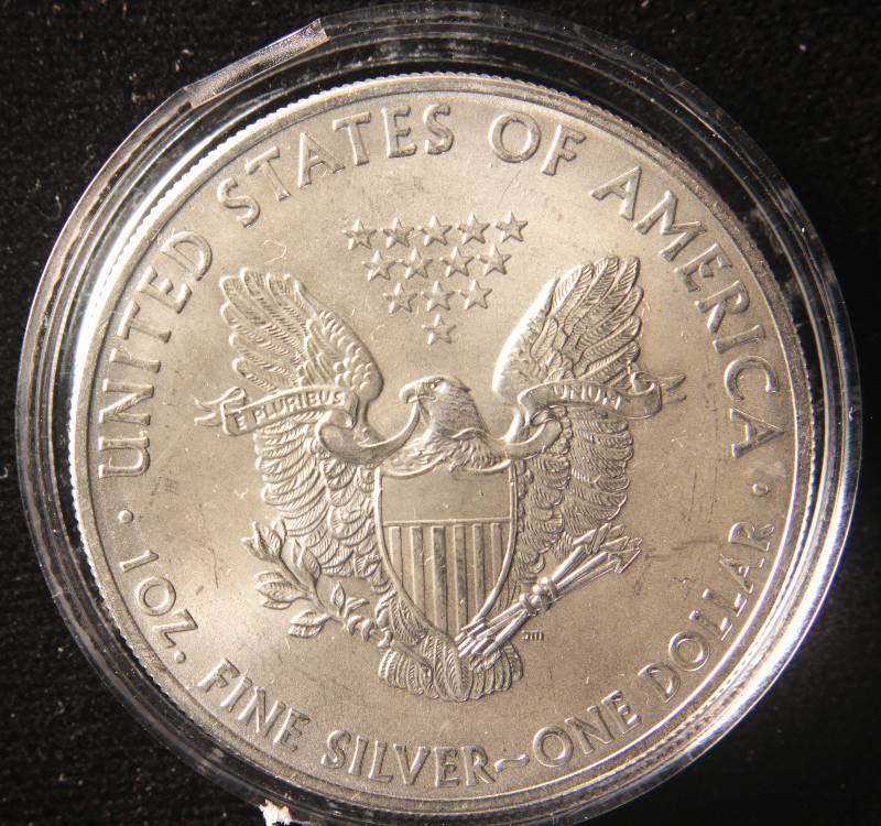 2014 US SILVER EAGLE .999 FINE SILVER IN AIRTITE HOLDER