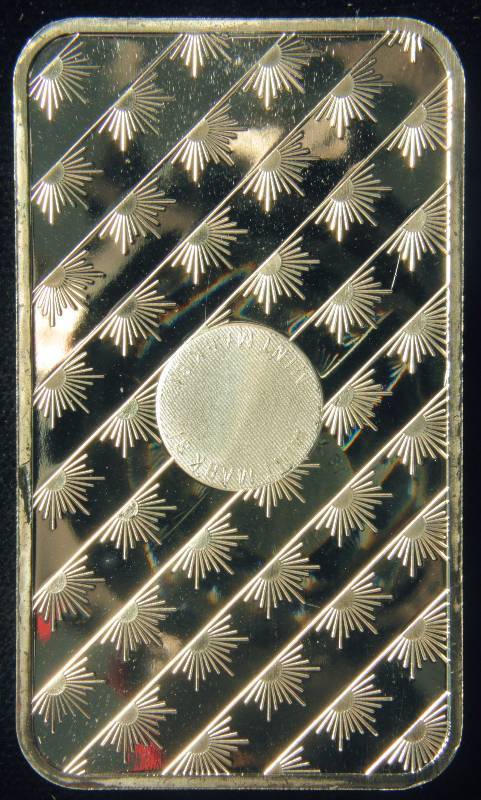 5 TROY Oz. 999 FINE SILVER BAR MADE IN THE U.S.A.SUNSHINE MINT