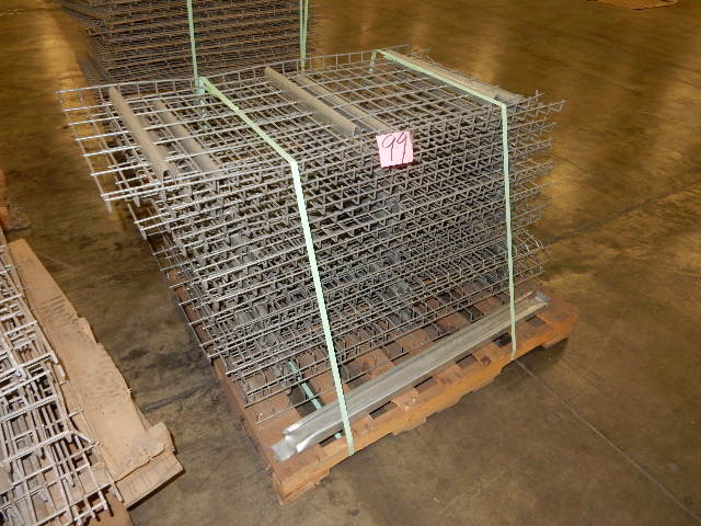Pallet Rack shelving.. Mesh Metal..