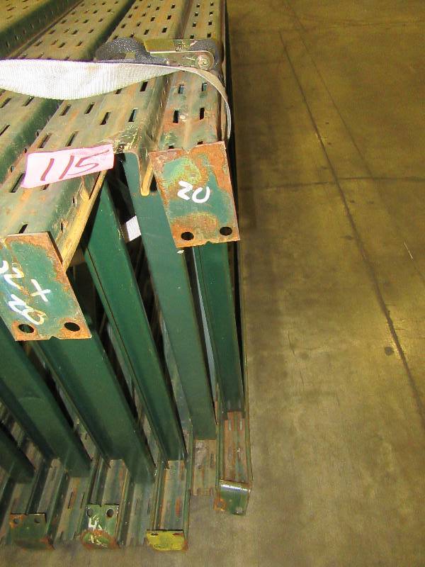 3, 43in x 20ft Pallet Rack uprights
