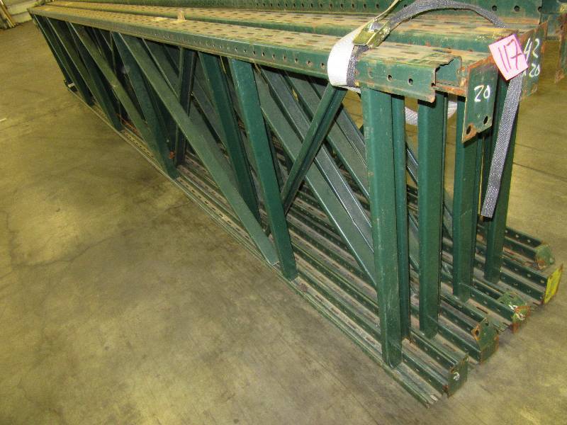 4, 43in x 20ft Pallet Rack uprights