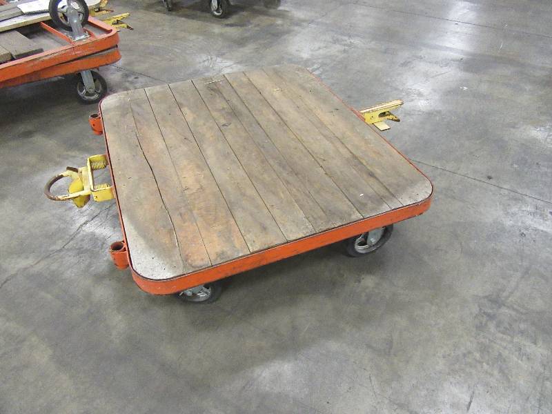 Nutting Heavy Duty Flat Cart.  Attachable to make a Train, 2 shown in one picture to show how they attach. Only 1 cart.